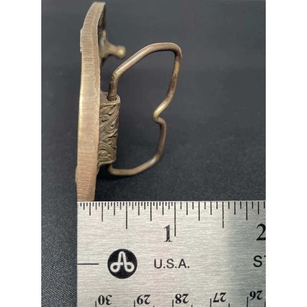 Vintage 1978 Solid Brass Belt Buckle San‎ Francisco GG Bridge Bergamot Brass Q25